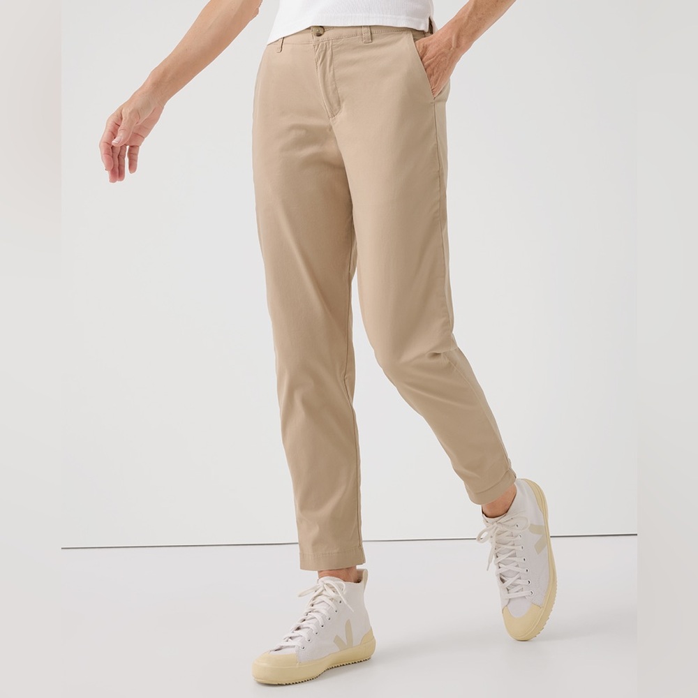 NWT Pact Boulevard Brushed Twill Chino Pants Sesame XS